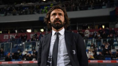 Juventus' Italian coach Andrea Pirlo looks on prior to the final of the Italian Cup (Coppa Italia) football match Atalanta vs Juventus on May 19, 2021 at the Citta del Tricolore stadium in Reggio Emilia. (Photo by ALBERTO LINGRIA / AFP) (Photo by ALBERTO LINGRIA/AFP via Getty Images)
