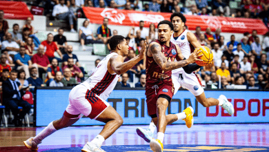 Jordan Davis con el UCAM Murcia en la Liga ACB